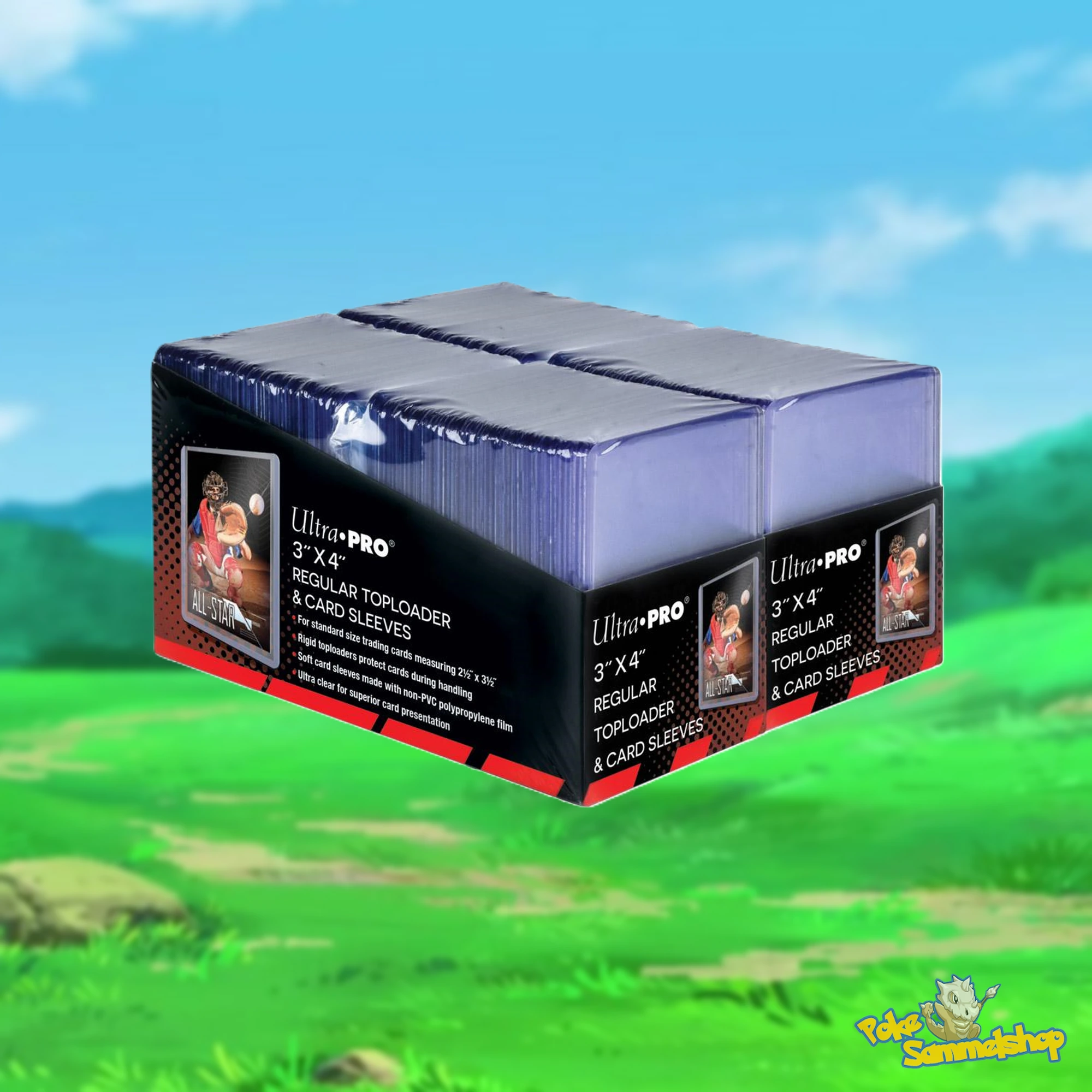 Ultra PRO - 3" x 4" Regular Toploaders (200) + Soft Sleeves (200)