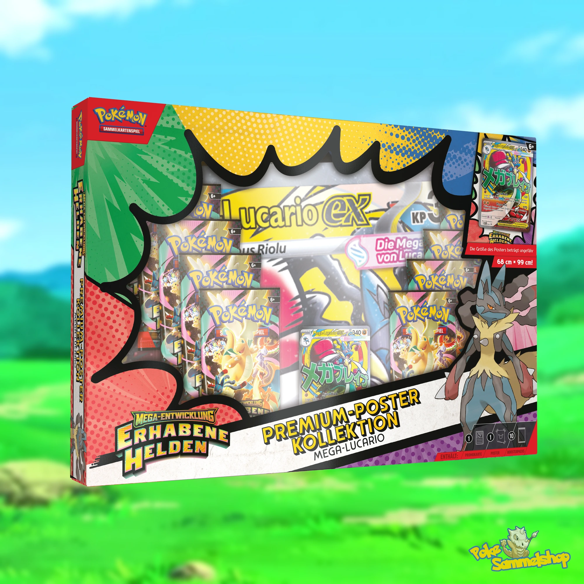 Erhabene Helden Premium Poster Kollektion Mega Lucario