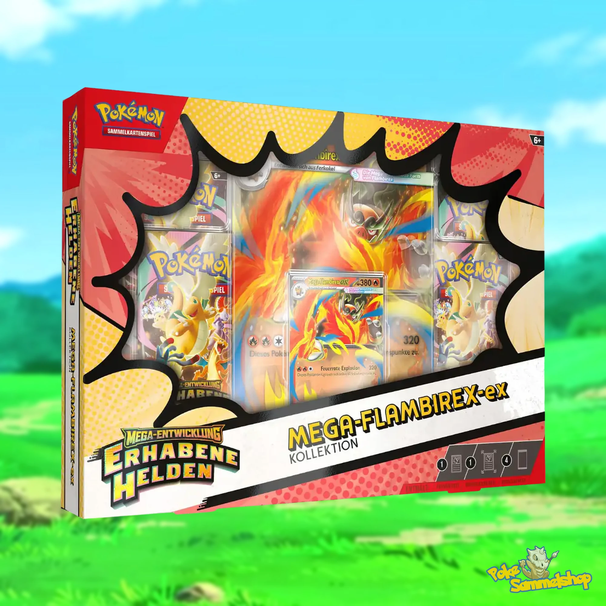 Pokemon Erhabene Helden Mega Flambirex ex Kollektion