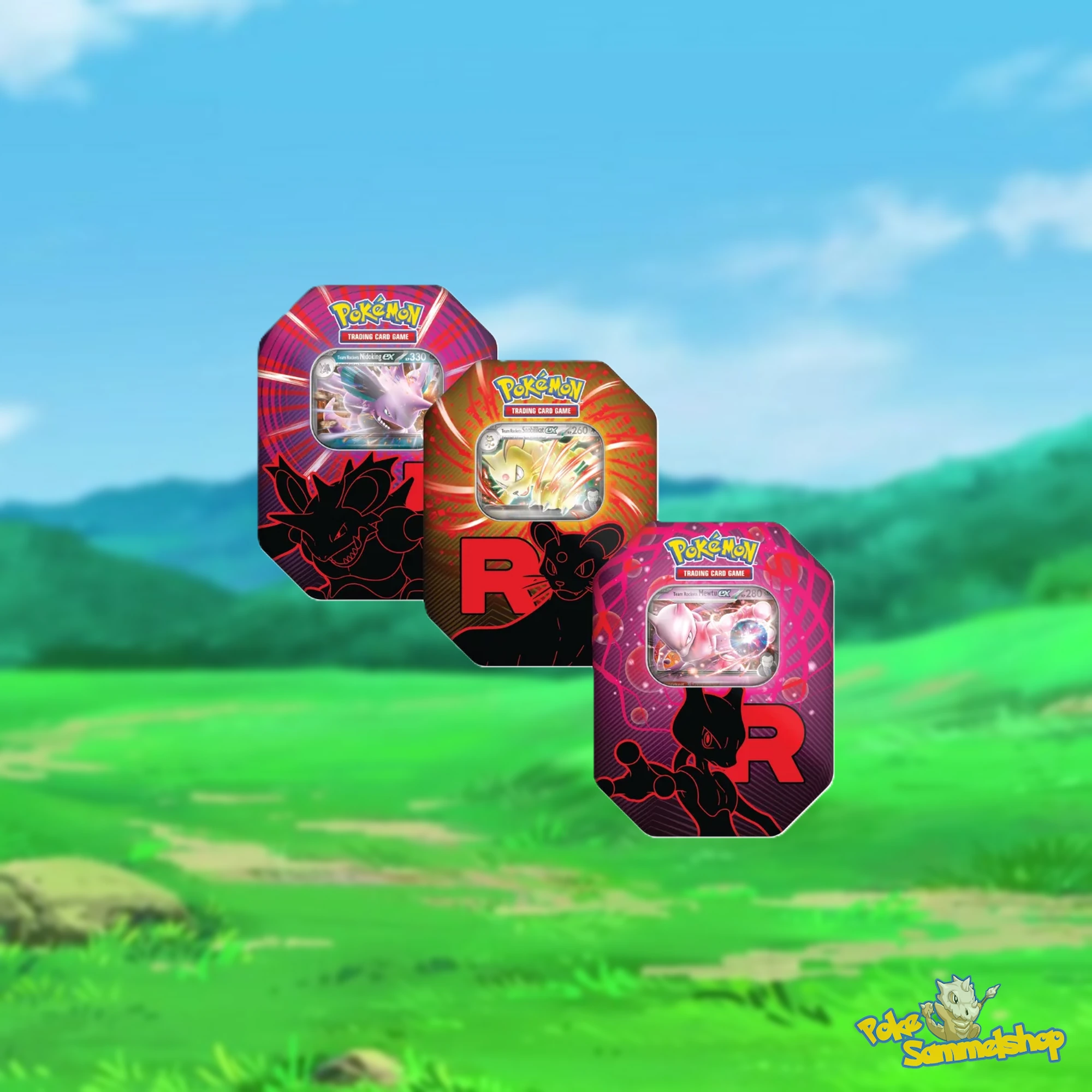Pokemon Team Rocket Tin Box 2025 (3er Set) DE